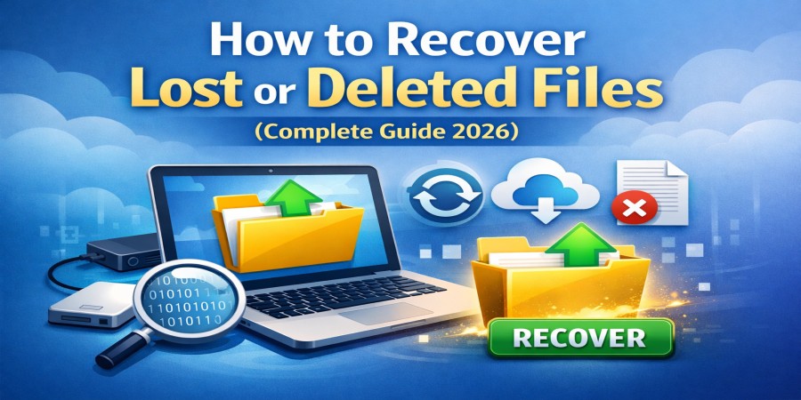 How to Recover Lost or Deleted Files (Complete Guide 2026)
