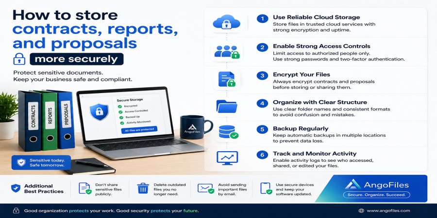 How to Store Contracts, Reports, and Proposals More Securely