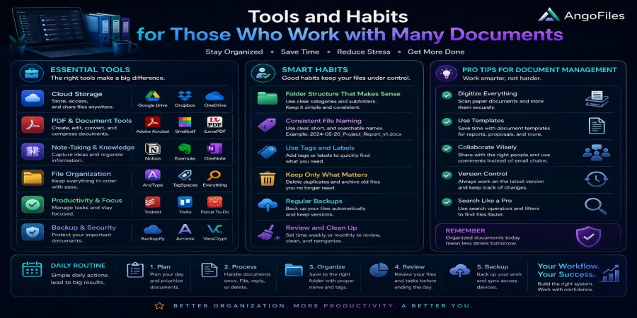 Tools and Habits for Those Who Work with Many Documents