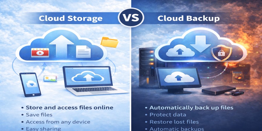 Difference Between Cloud Storage and Cloud Backup