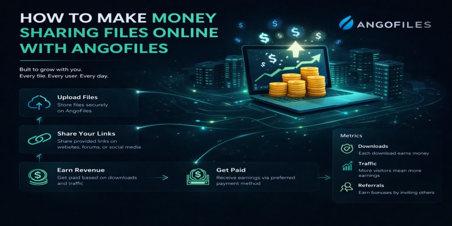 How to Make Money Sharing Files Online with AngoFiles