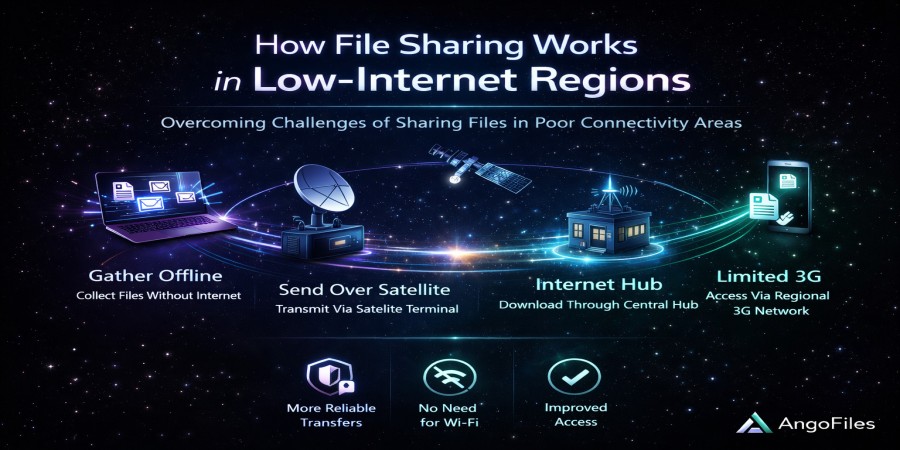 How File Sharing Works in Low-Internet Regions
